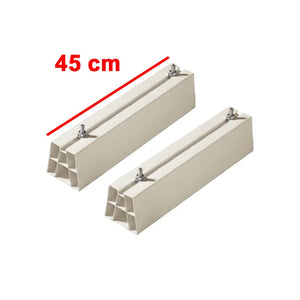 COPPIA BASE A PAVIMENTO CON ANTIVIBRANTE PER CONDIZIONATORI 45 CM