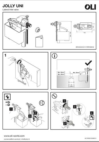 GALLEGGIANTE UNIVERSALE OLI PER CASSETTE SCARICO WC