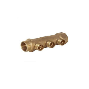 COLLETTORE PER RISCALDAMENTO OTTONE GIALLO 3/4" MF 3 VIE