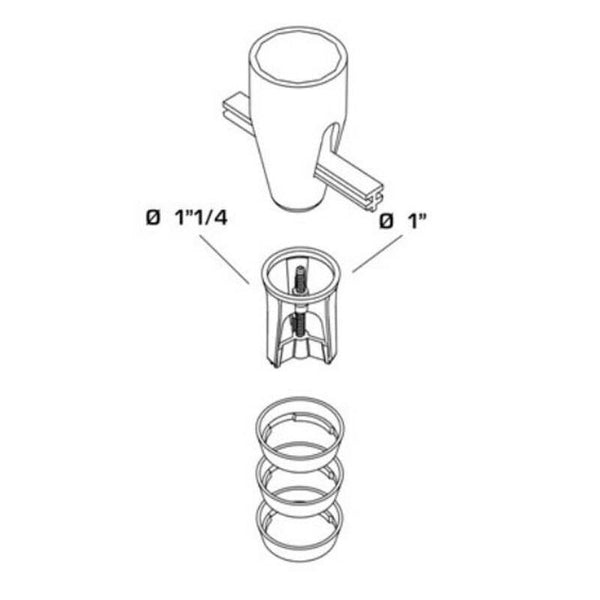 Tappo a Molla Bonomini click-clack 1" - 1 1/4"