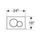 Geberit-placca di comando sigma01 per cassette scarico sigma8