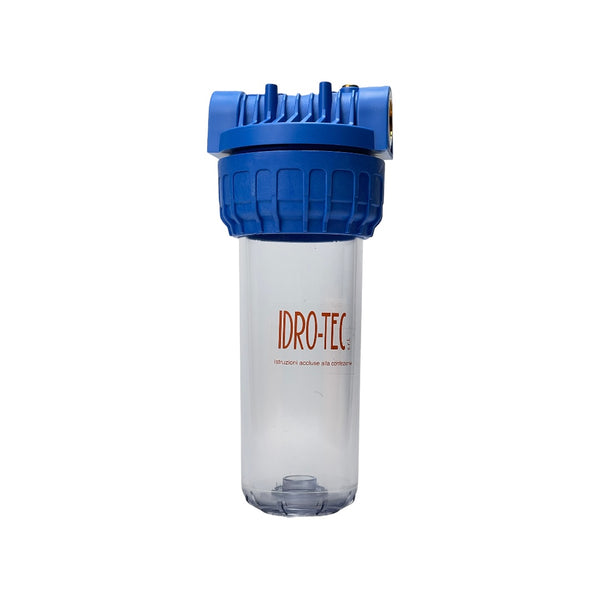 Idro-tec contenitore filtro in plastica per cartucce filtranti 25cm 3/4"