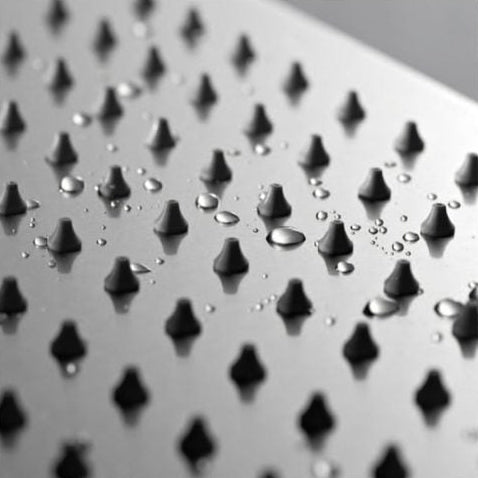 Tecom - Soffione doccia low square quadro 300x300mm inox304