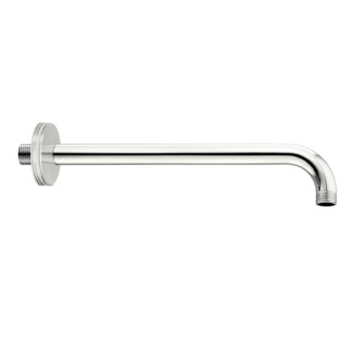 Tecom - Braccio doccia 35cm mod. tondo acciaio inox