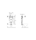 Geberit-cassetta wc da incasso mod. sigma8 cm per sanitari a terra e filo muro