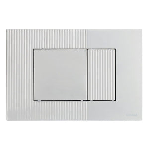 Placca di comando Schwab mod metis cromo lucido per cassette incasso