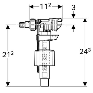 Geberit-galleggiante scarico 240.783.00.1 universale per tutte le cassette scarico