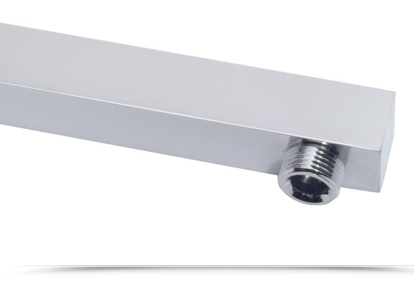 Tecom - Braccio doccia 35cm mod. quadro acciaio inox